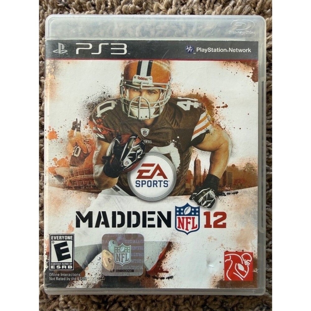 Madden NFL 12 PS3 Sony PlayStation 3 Game Disc Case & Manual EA SPORTS